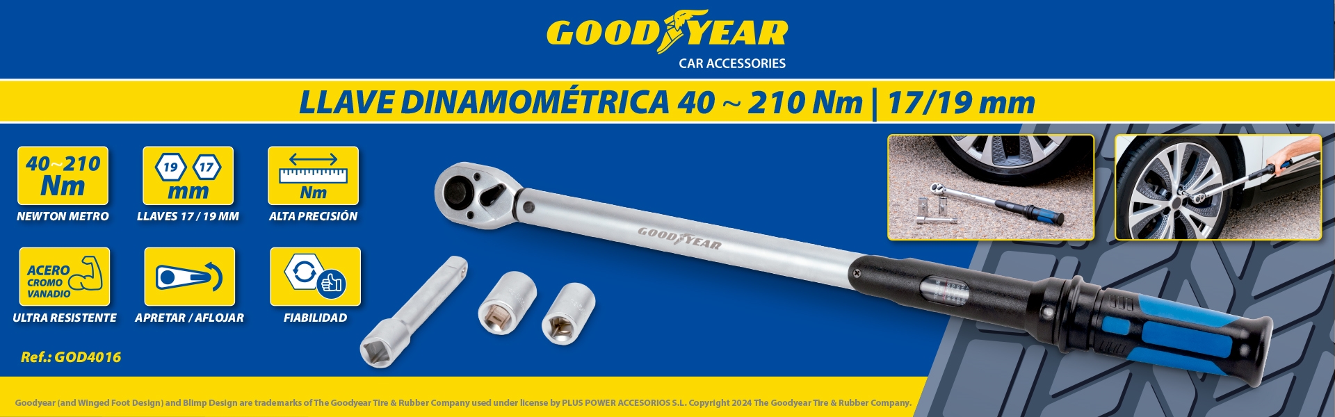 LLAVE DINAMOMÉTRICA GOODYEAR